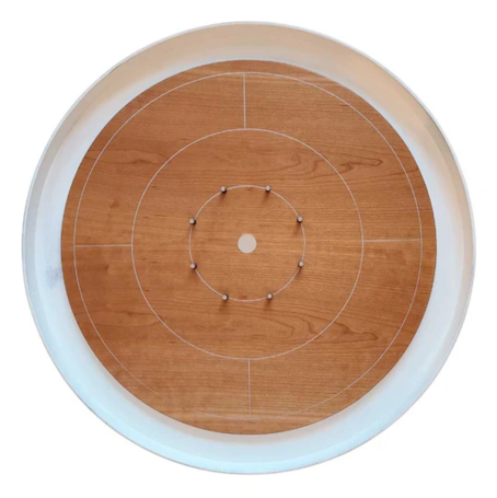 white crokinole game